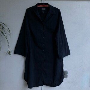 Maya Negri Lagenlook Button Down Dress